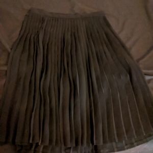 Chiffon Black Pleated skirt